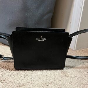 Kate Spade Black Structured Crossbody Bag